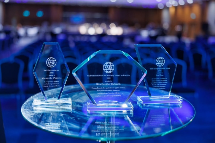 Closeup photo of awards