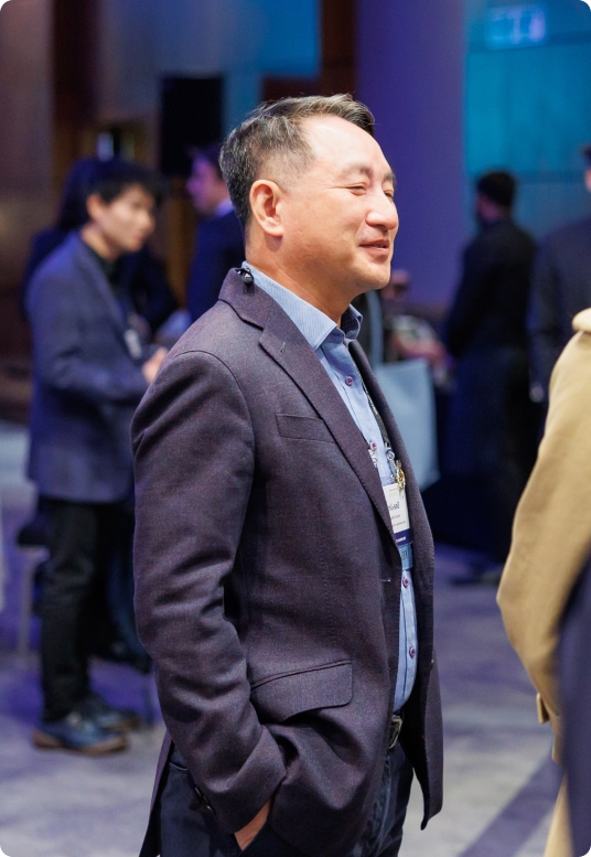 businessman during a conference