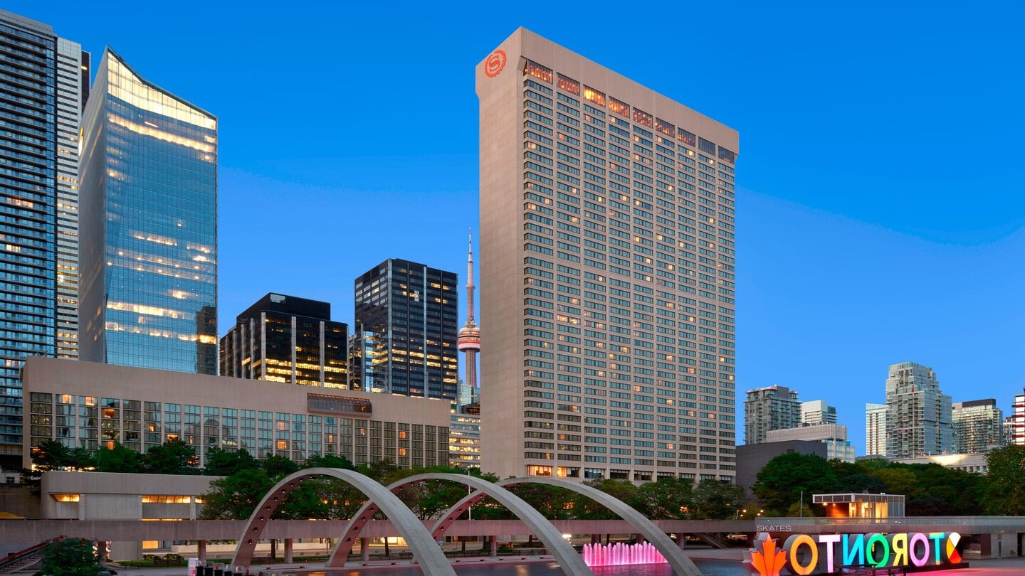 Photo of the Sheraton Centre Toronto, and tall building in downtown Toronto