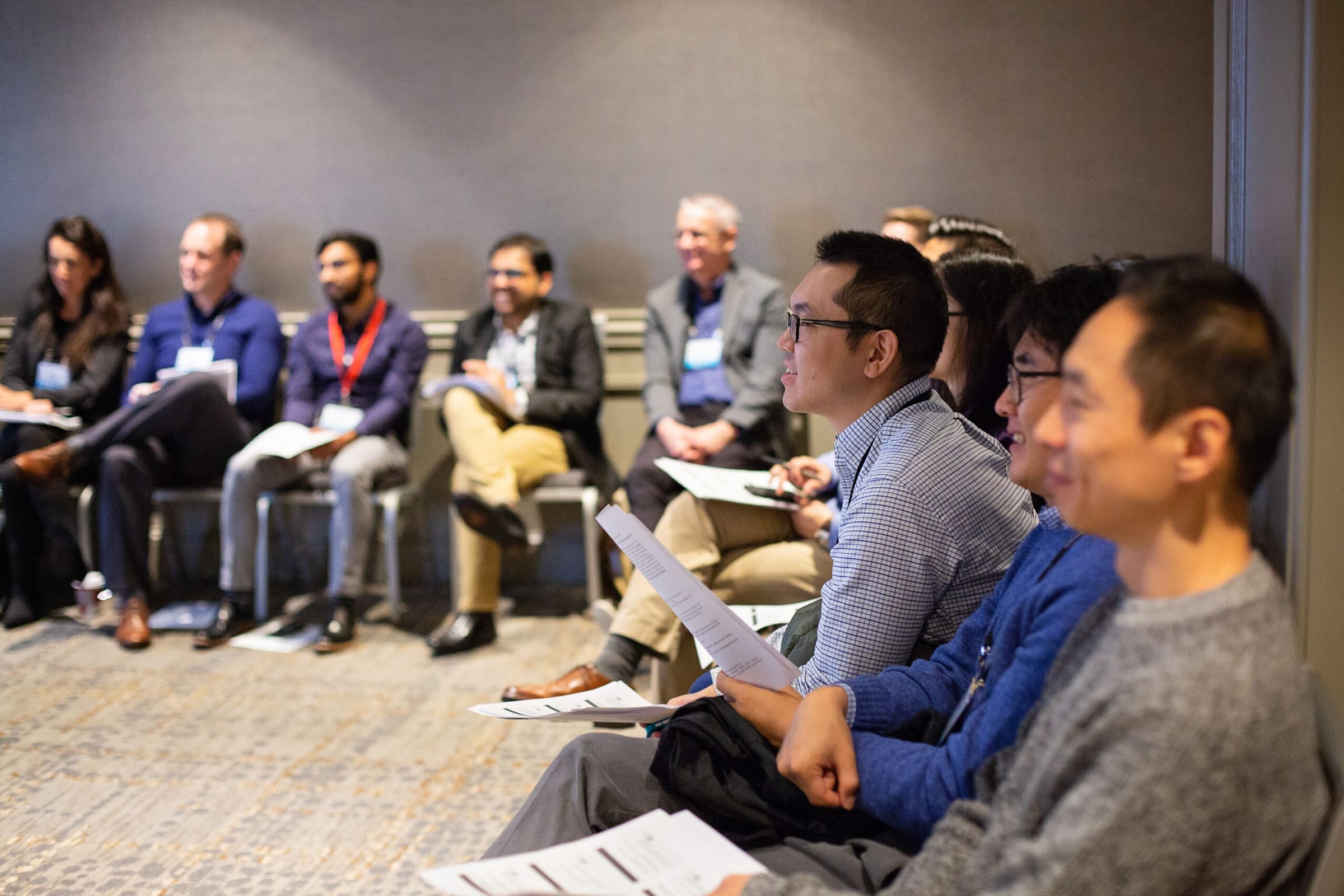 diverse group of conference attendees